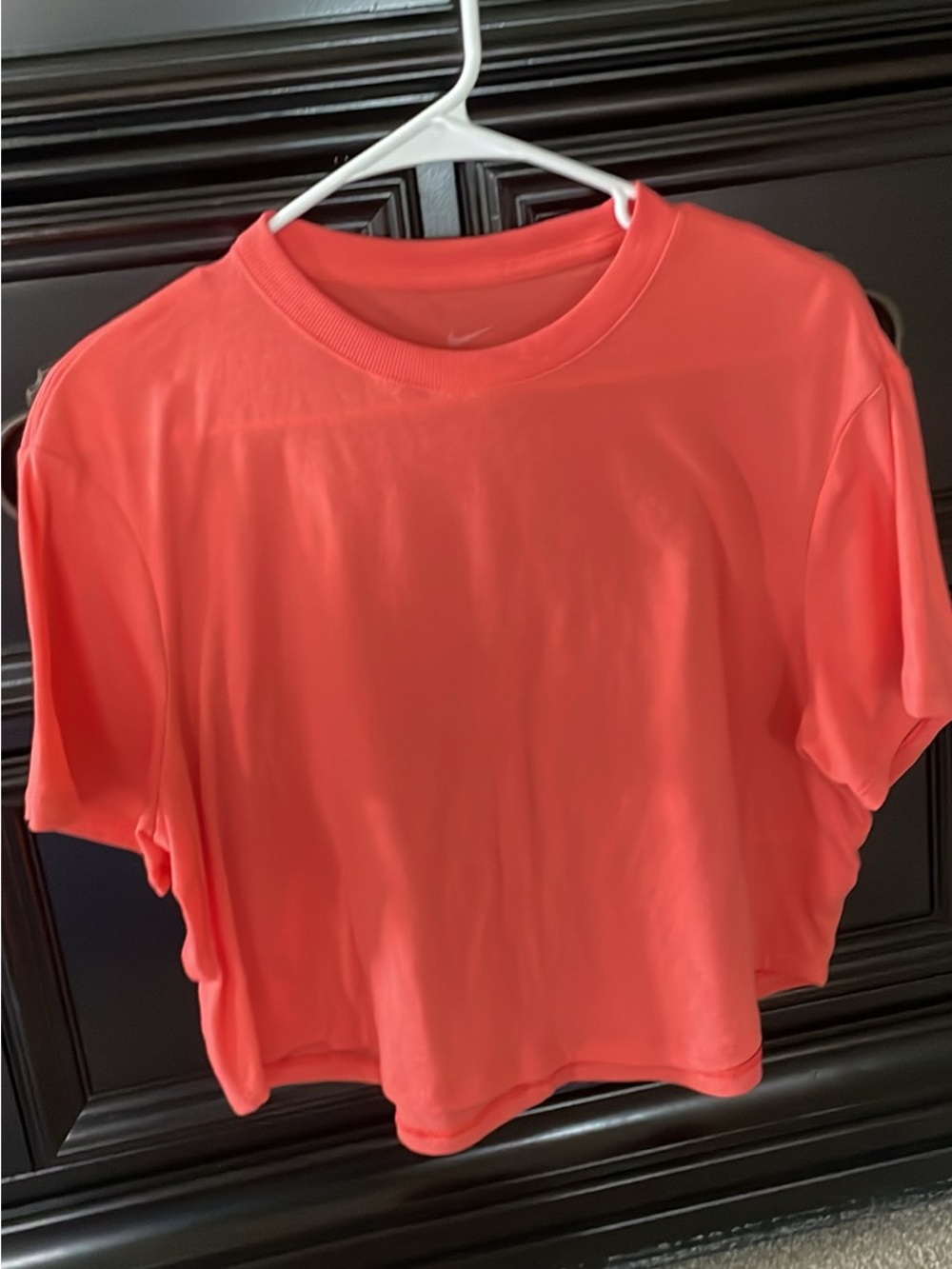 Nike Women’s Cropped Crewneck Top - Coral